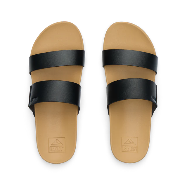 Reef Kids Cushion Vista Sandals - Black/Tan - Sun Diego Boardshop
