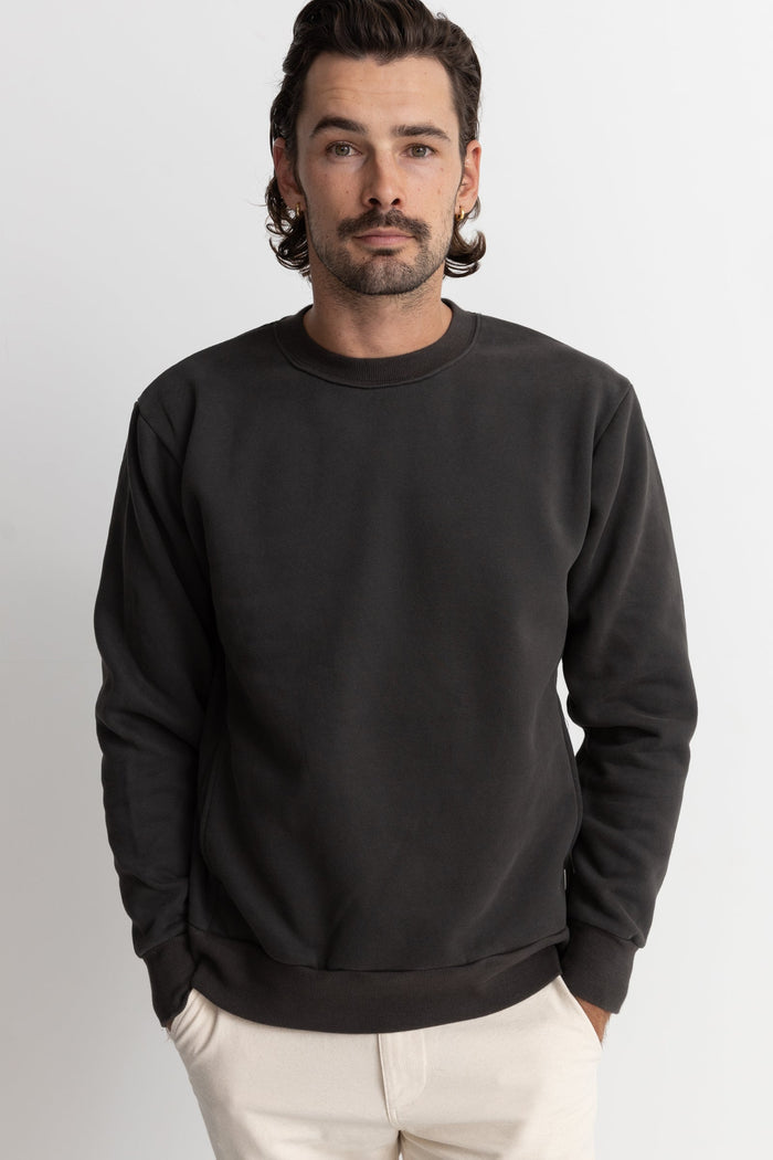 Rhythm Classic Fleece Crew - VINTAGE BLACK - Sun Diego Boardshop