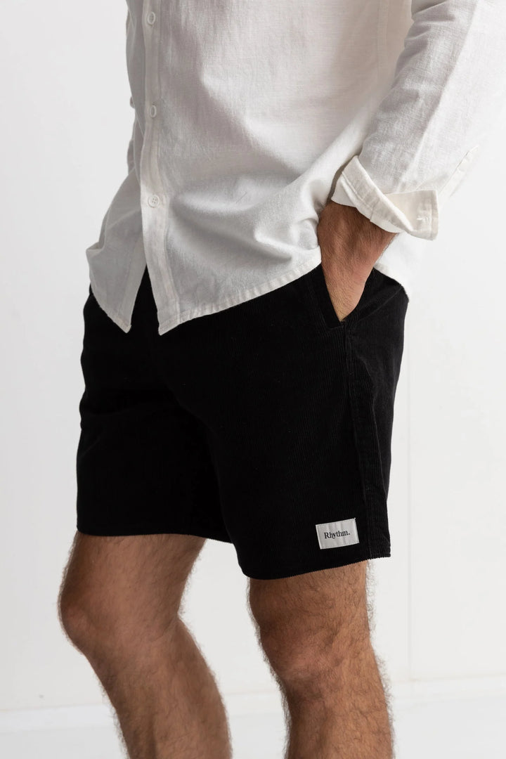 Rhythm Men's Classic Cord Jam - Black