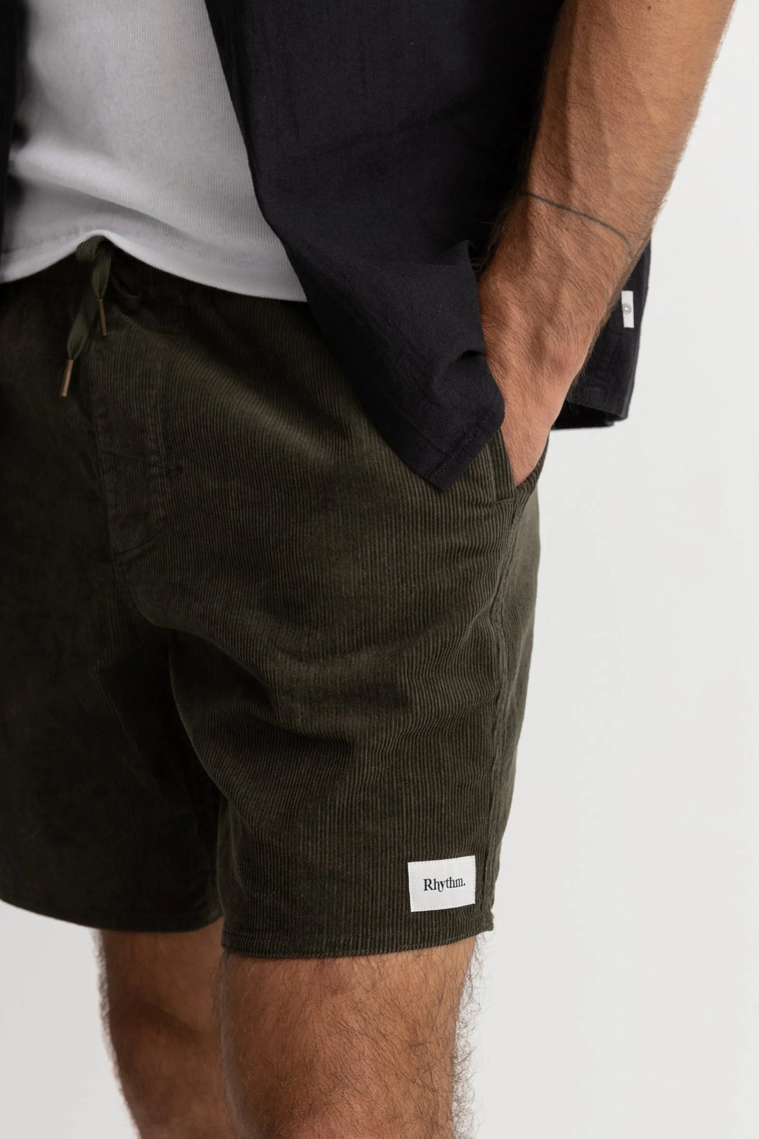 Rhythm Men's Classic Cord Jam - Olive