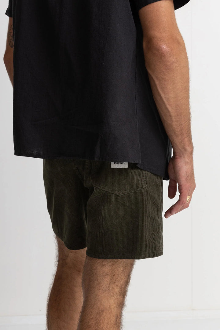 Rhythm Men's Classic Cord Jam - Olive