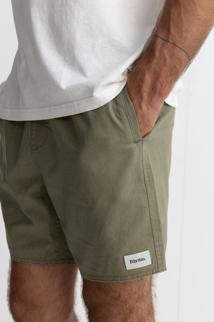 Rhythm Classic Linen Jam Short - OLIVE - Sun Diego Boardshop