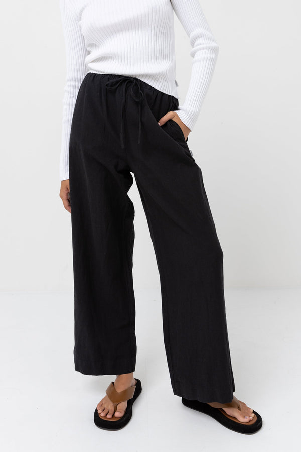 Rhythm Classic Drawstring Pant - Black - Sun Diego Boardshop