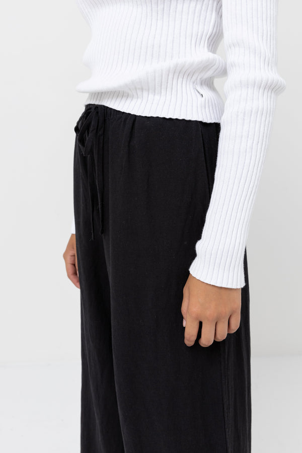 Rhythm Classic Drawstring Pant - Black - Sun Diego Boardshop