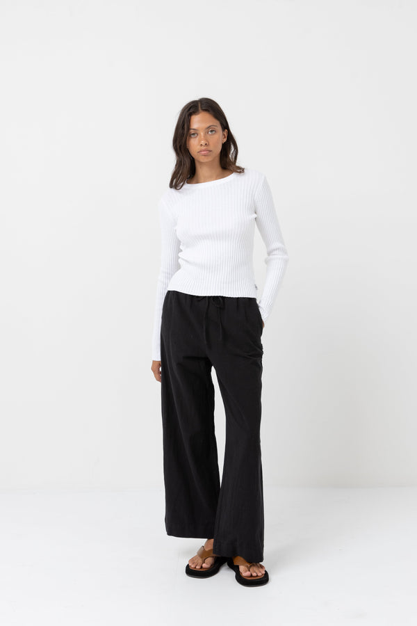 Rhythm Classic Drawstring Pant - Black - Sun Diego Boardshop