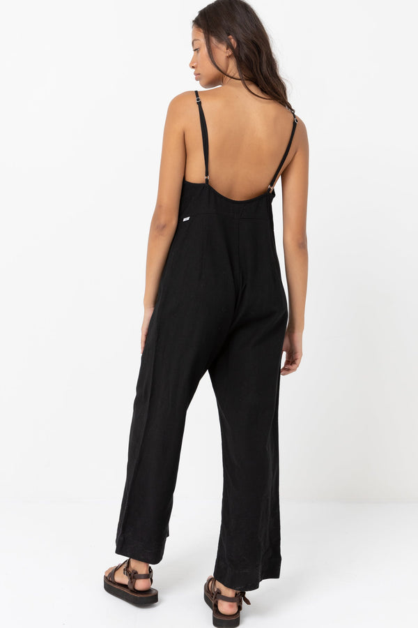 Rhythm Classic Jumpsuit - BLACK - Sun Diego Boardshop