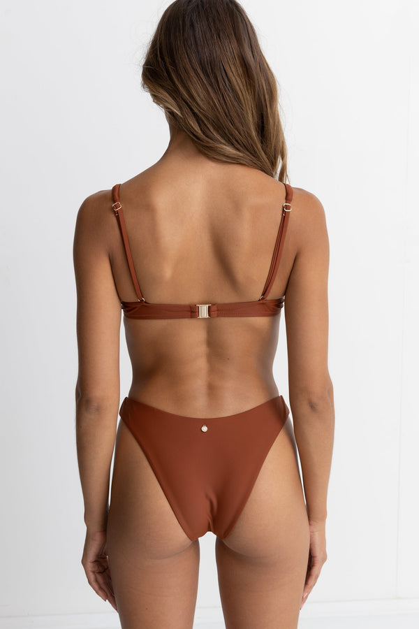 Rhythm Classic Underwire Top - Rust - Sun Diego Boardshop
