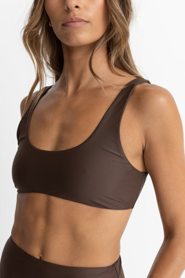 Rhythm Classic Crop Top - Chocolate - Sun Diego Boardshop