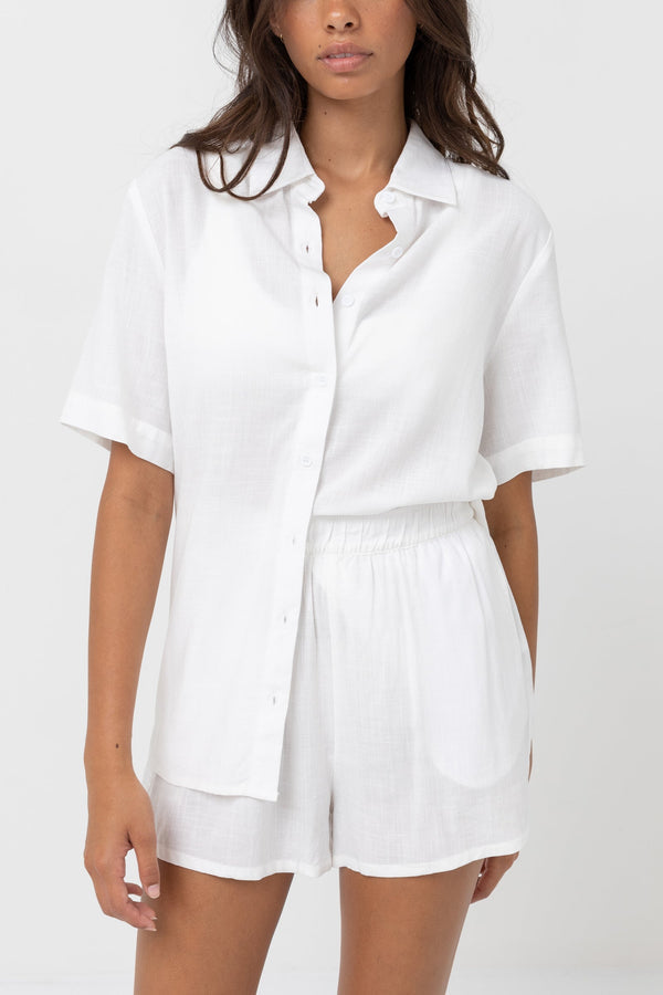 Rhythm Classic Lounge Shirt - White - Sun Diego Boardshop