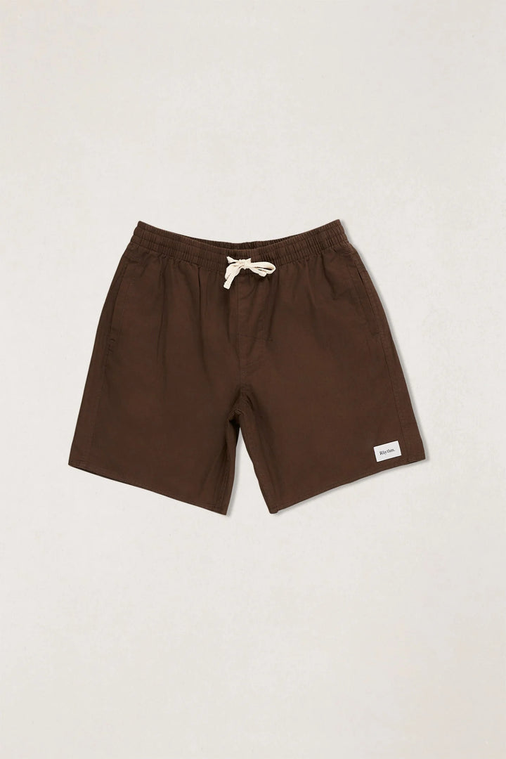 Rhythm Men's Classic Linen Jam - Chocolate - Sun Diego Boardshop