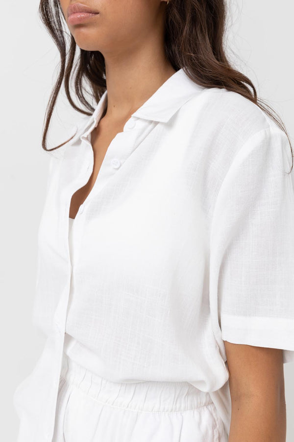 Rhythm Classic Lounge Shirt - White - Sun Diego Boardshop