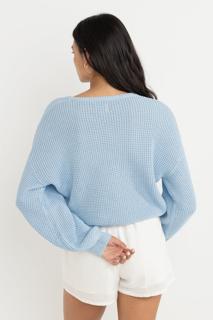 Rhythm Classic Knit Jumper - BLUE - Sun Diego Boardshop