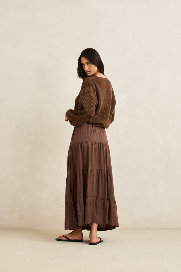 Rhythm Classic Knit Jumper - Chocolate