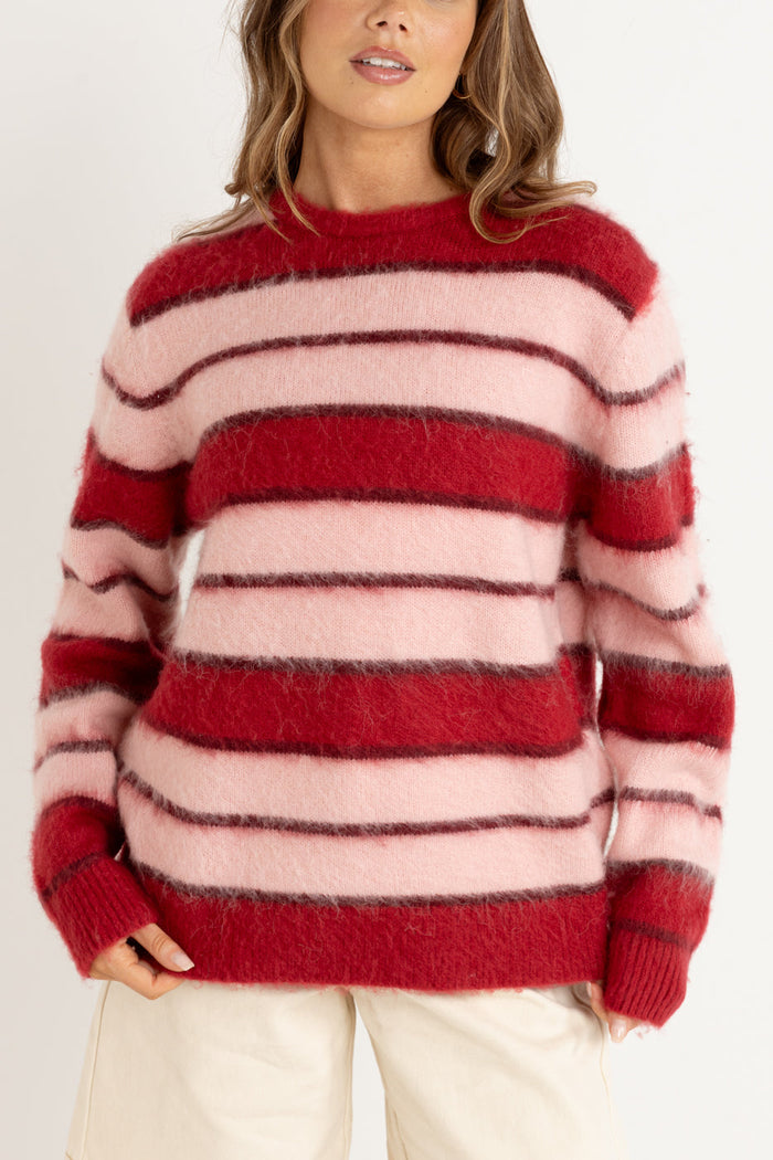 Rhythm Cherie Oversized Knit - CHERRY - Sun Diego Boardshop