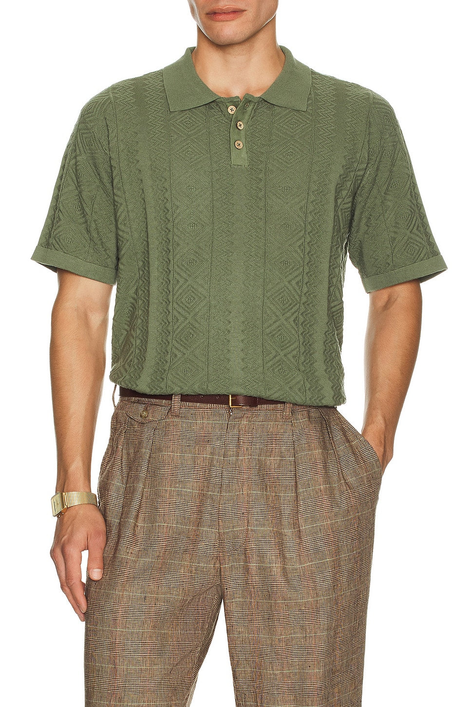 Critical Slide Trader Knit Shirt - Green - Sun Diego Boardshop