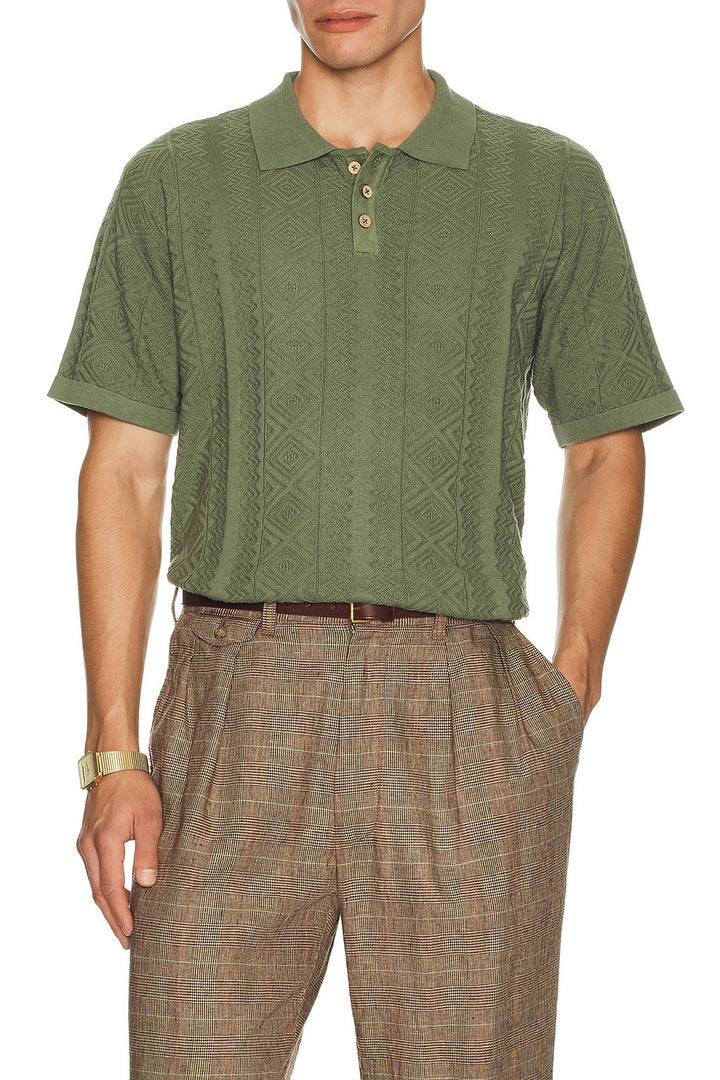 Critical Slide Trader Knit Shirt - Green - Sun Diego Boardshop