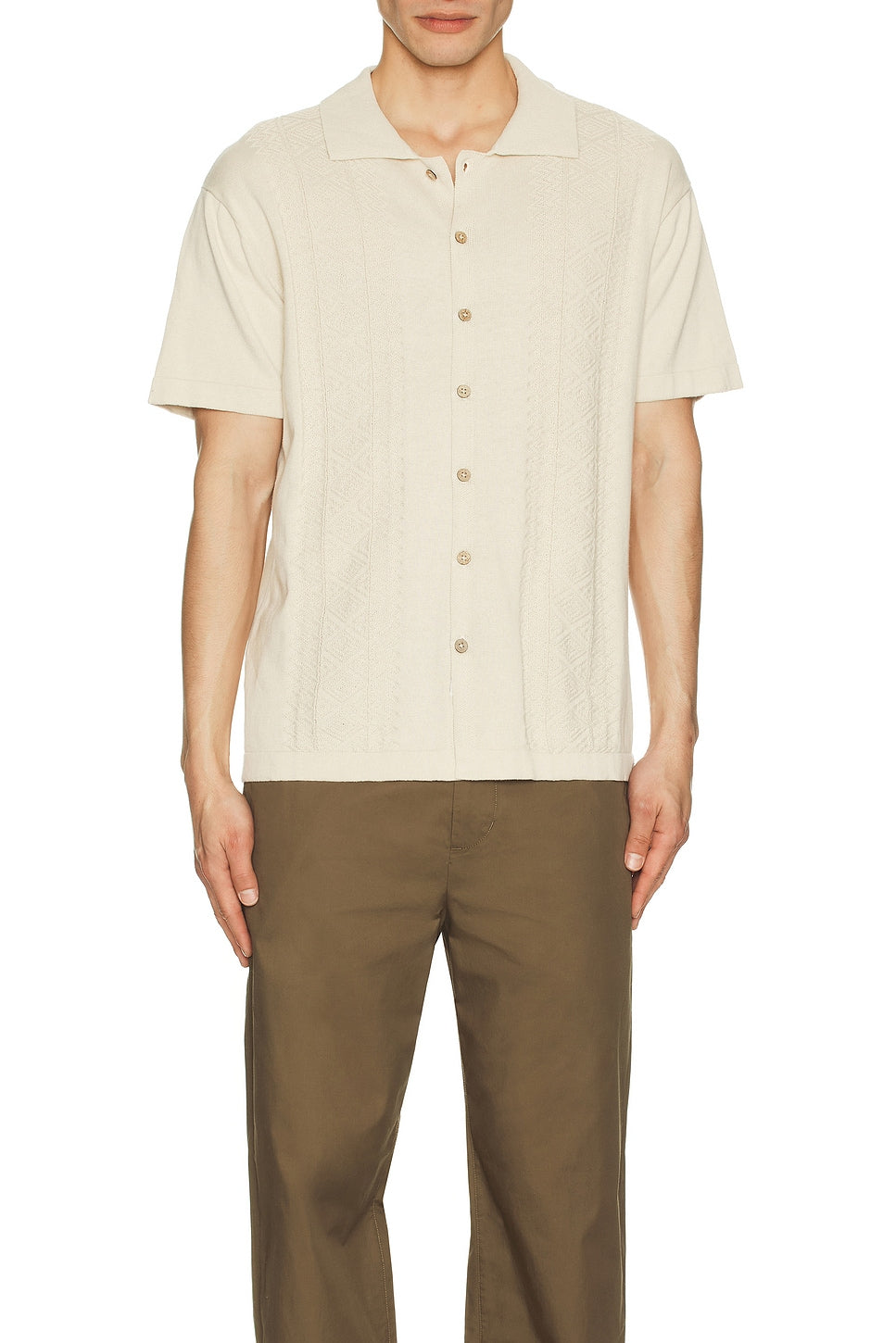Critical Slide Trader Knit Shirt - Ecru - Sun Diego Boardshop