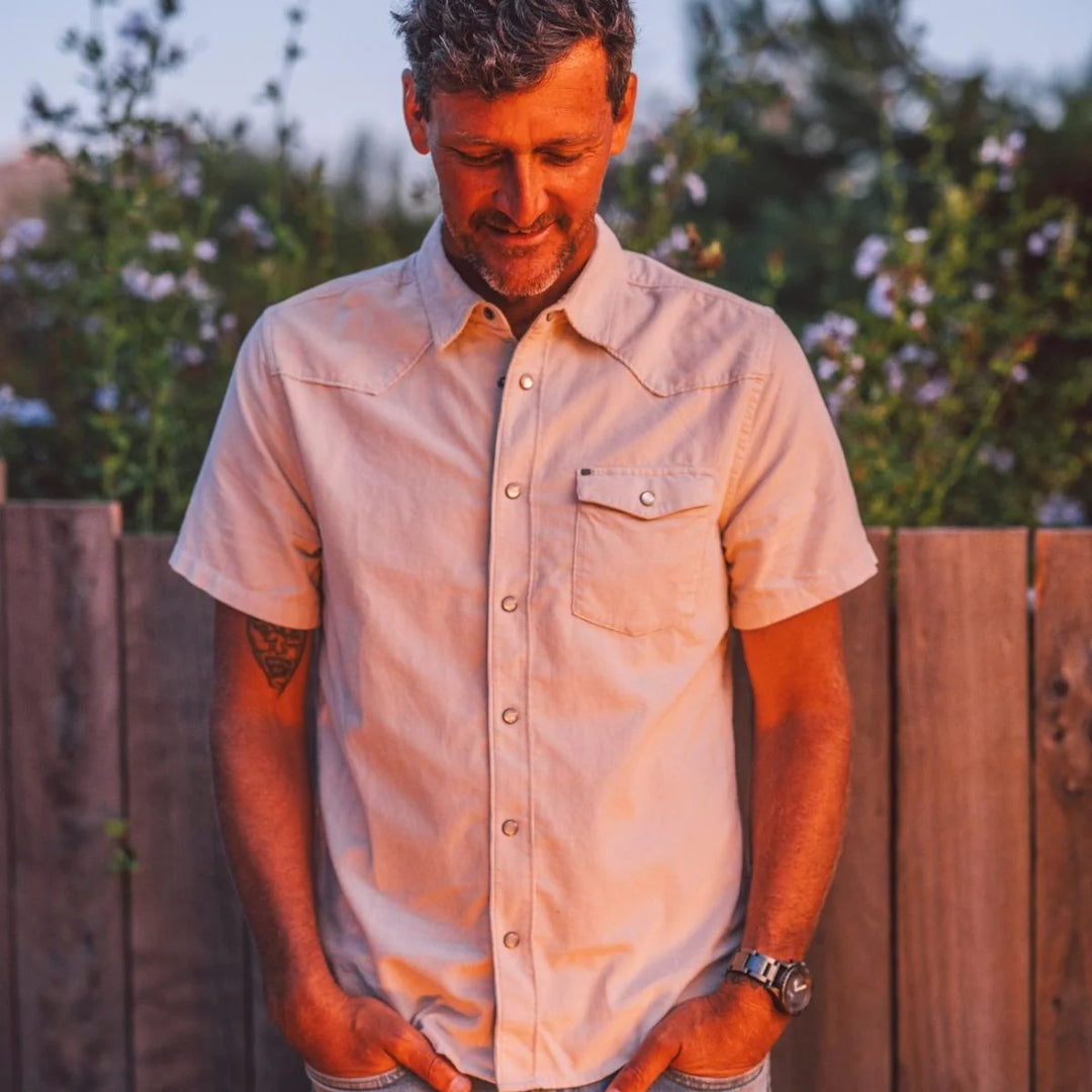 Cova Men's Dapper Woven Shirt - Antartica Grey - Sun Diego Boardshop