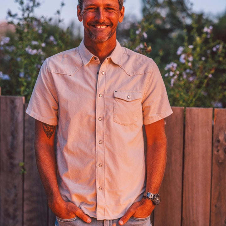 Cova Men's Dapper Woven Shirt - Antartica Grey - Sun Diego Boardshop