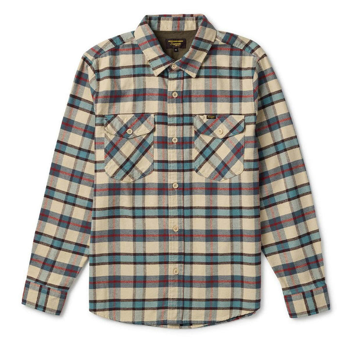 Seager Calico Flannel - Cream Plaid