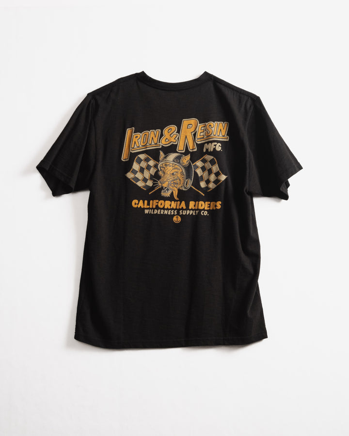 Iron & Resin California Riders Pocket Tee - BLACK - Sun Diego Boardshop