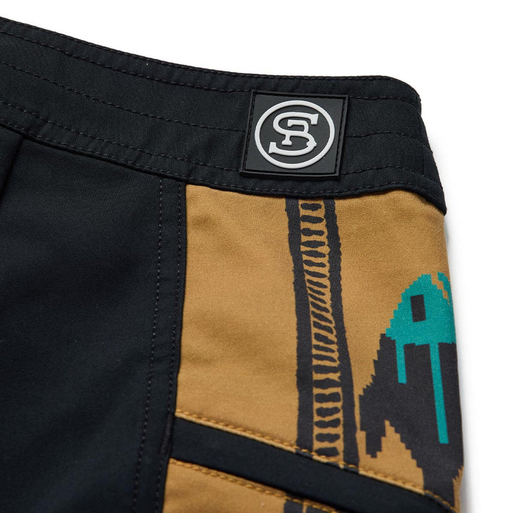 Seager Men's Capo Panel Boardshort - Upstream Black