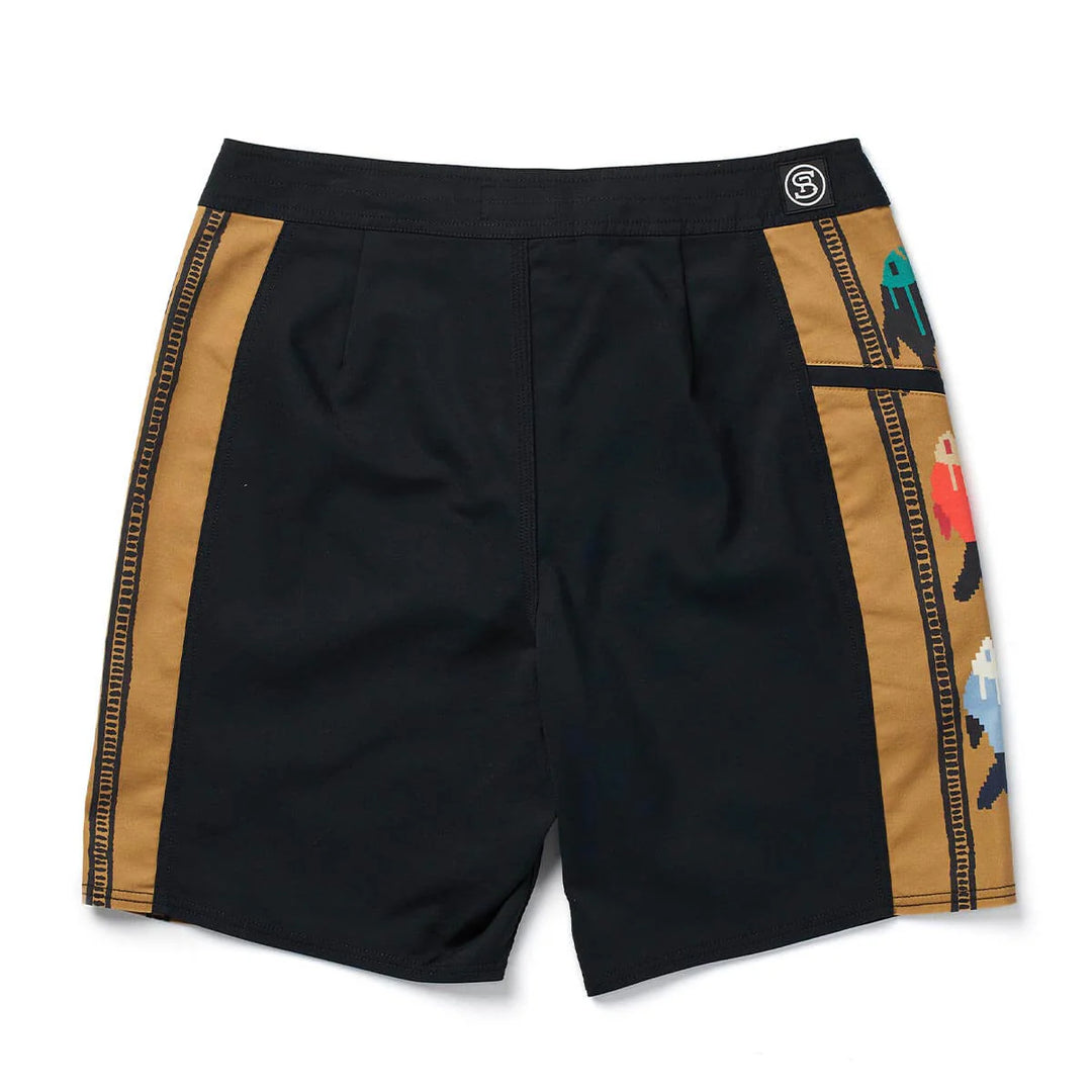 Seager Men's Capo Panel Boardshort - Upstream Black