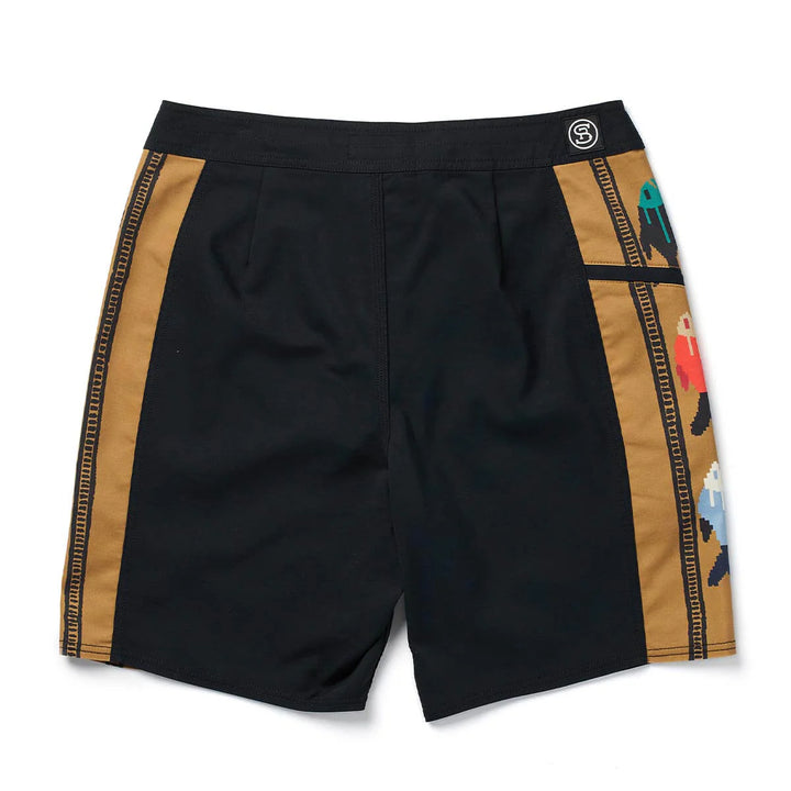 Seager Men's Capo Panel Boardshort - Upstream Black
