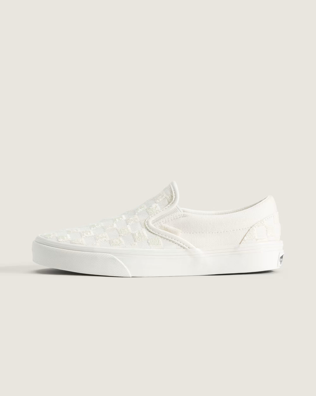 Vans Women's Classic Slip-On Checkerboard Shoe - White Checkerboard - Sun Diego Boardshop