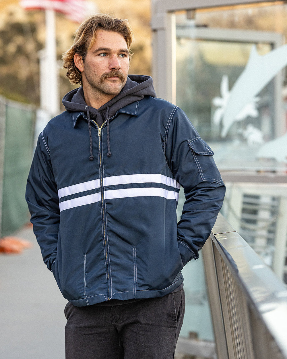 Birdwell Comp Jacket 25 - NAVY/WHITE - Sun Diego Boardshop