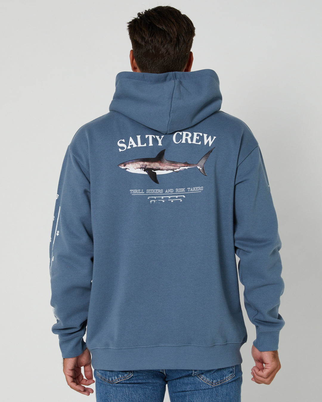 Salty Crew Bruce Hood Fleece - SLATE - Sun Diego Boardshop