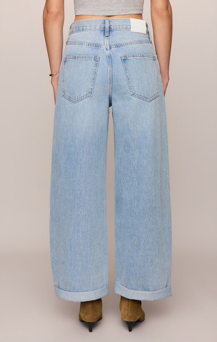 Z-Supply Women's The Show Off High-Rise Bowed Denim - Indigo Bloom - Sun Diego Boardshop