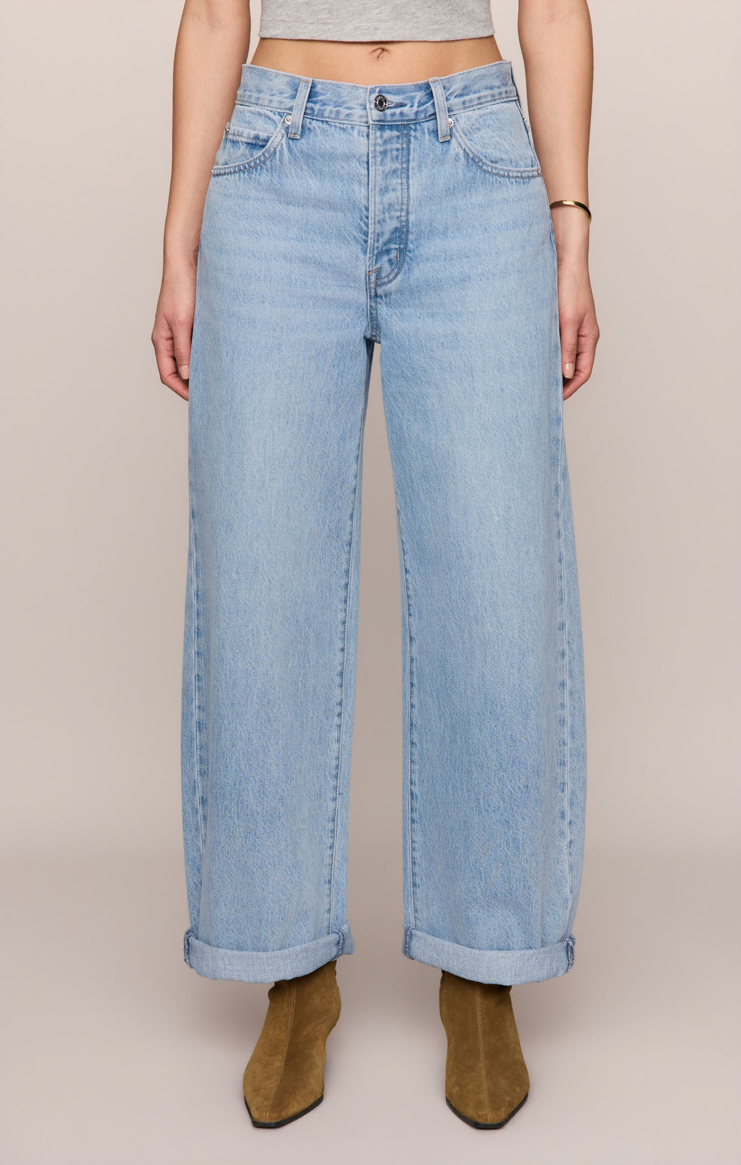 Z-Supply Women's The Show Off High-Rise Bowed Denim - Indigo Bloom - Sun Diego Boardshop