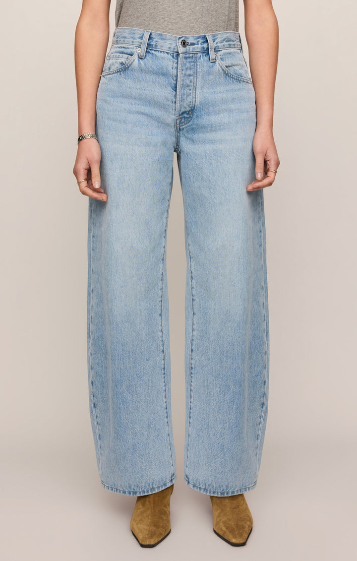 Z-Supply Women's The Show Off High-Rise Bowed Denim - Indigo Bloom - Sun Diego Boardshop