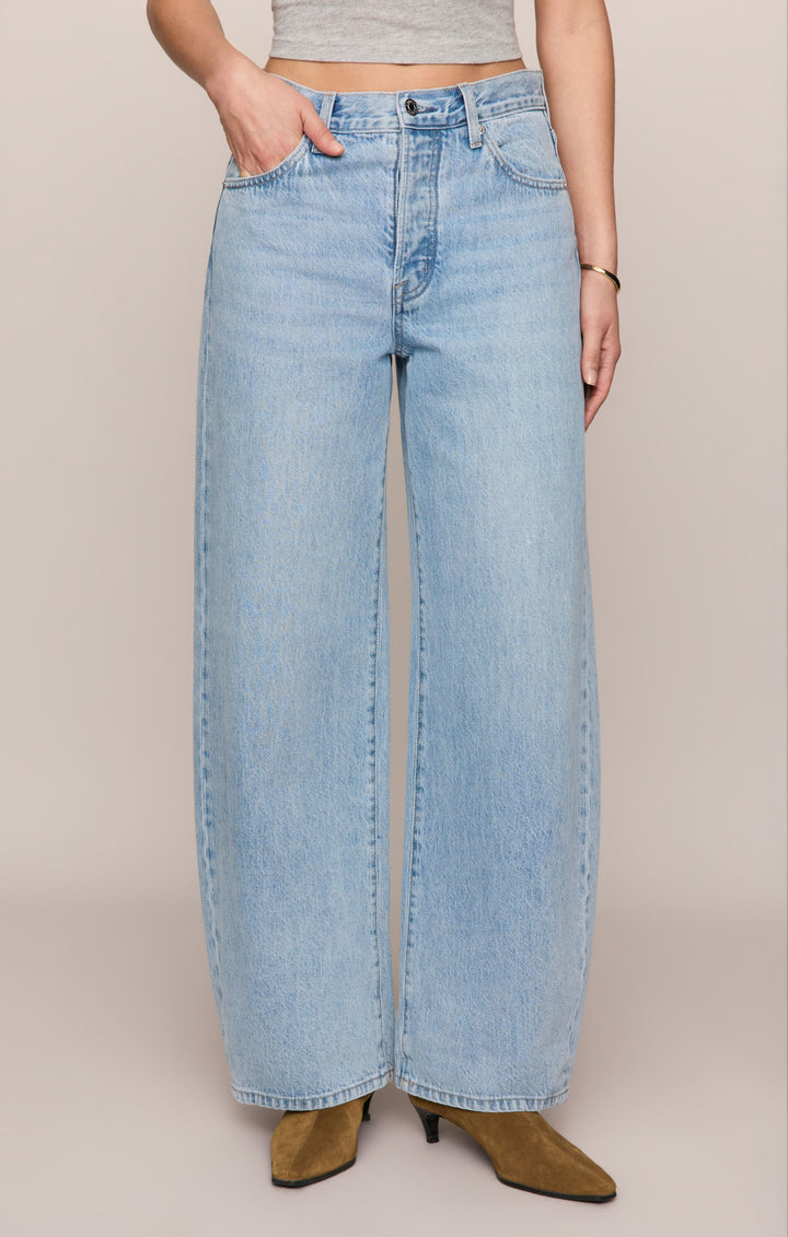Z-Supply Women's The Show Off High-Rise Bowed Denim - Indigo Bloom - Sun Diego Boardshop