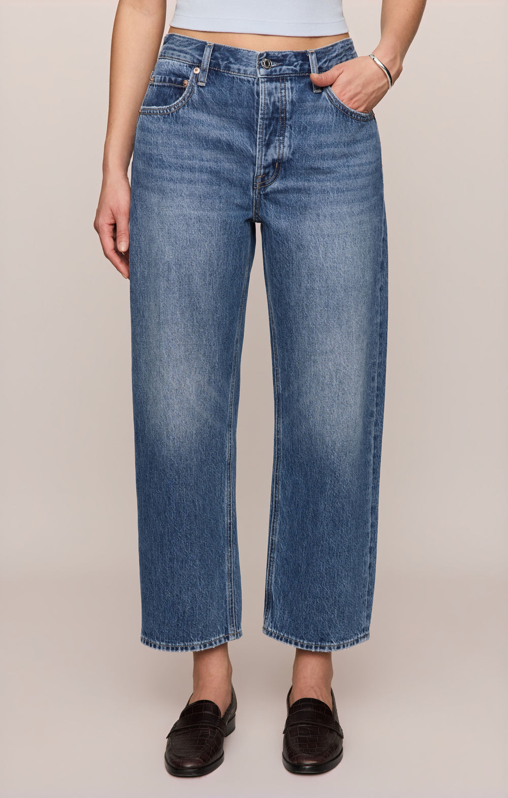 Z-Supply Women's The Off Duty Mid-Rise Bowed Ankle Denim - Breakpoint - Sun Diego Boardshop