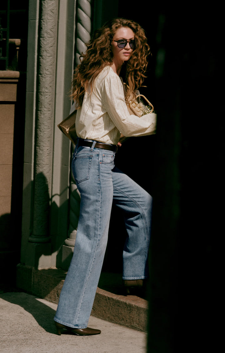 Z-Supply Women's The Stunner Mid-Rise Wide Denim - Downtown - Sun Diego Boardshop