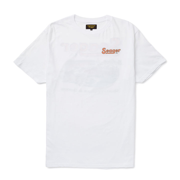 SEAGER DRIFTING THE WEST TEE - WHITE - Sun Diego Boardshop