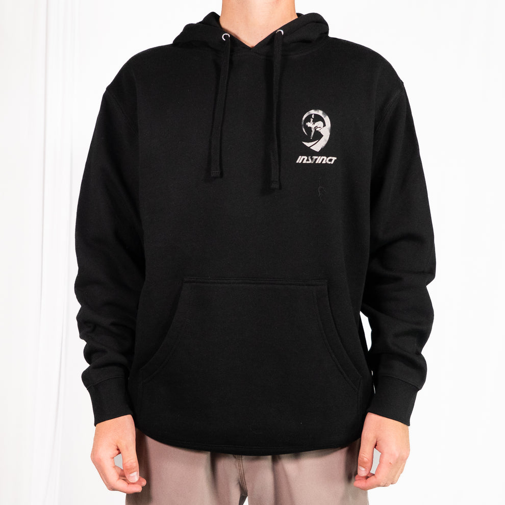 Instinct Overspray Tube Rider Hoodie - Black - Sun Diego Boardshop