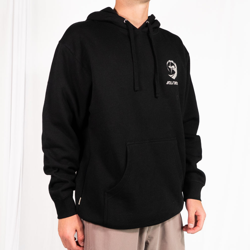 Instinct Overspray Tube Rider Hoodie - Black - Sun Diego Boardshop