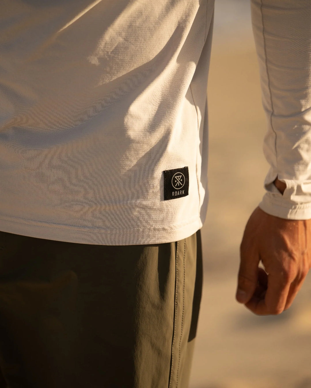 Roark Men's Venture UPF Hoodie - Off White Wwh - Sun Diego Boardshop