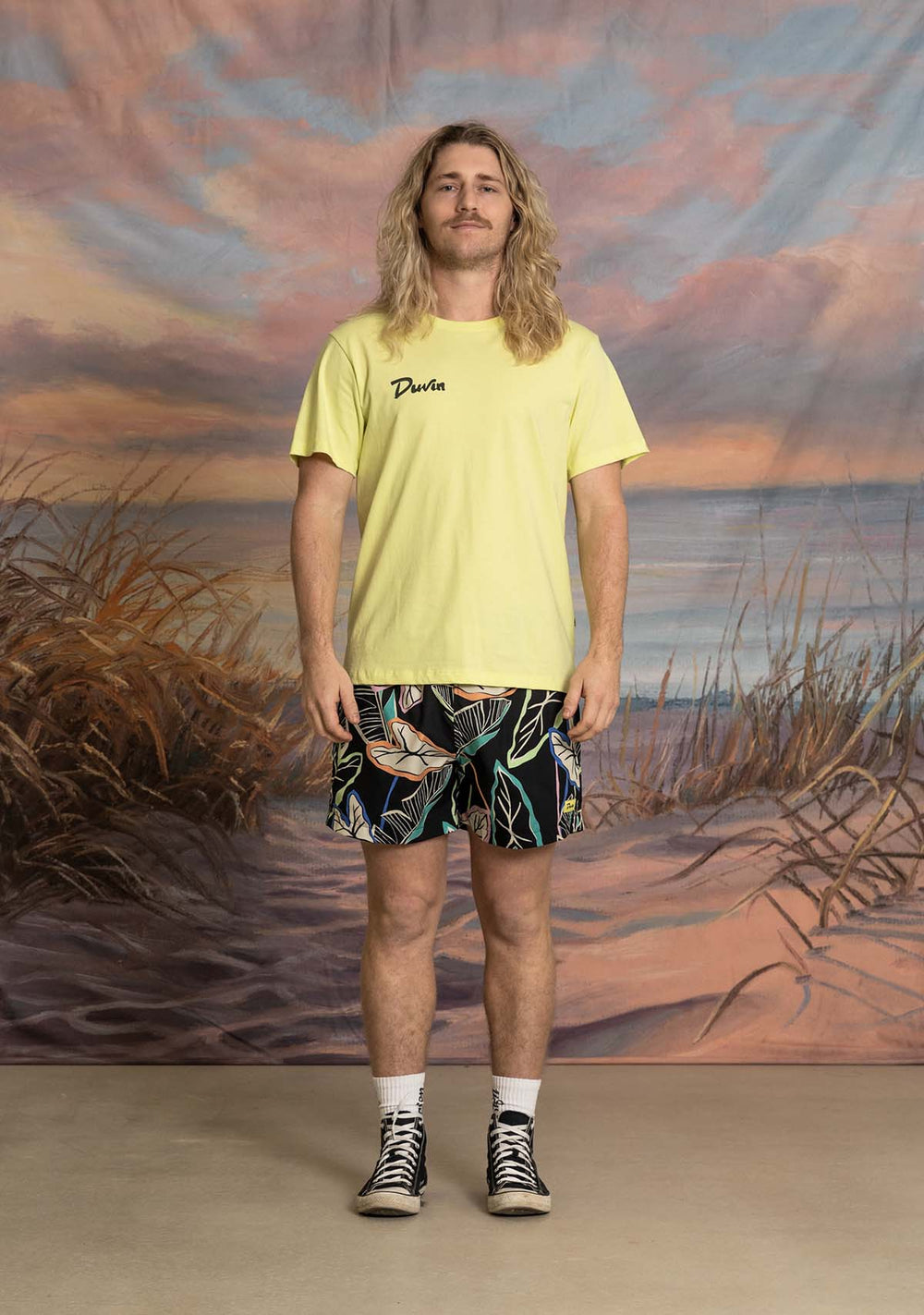 DUVIN PALM SWIM SHORT - NEON - Sun Diego Boardshop