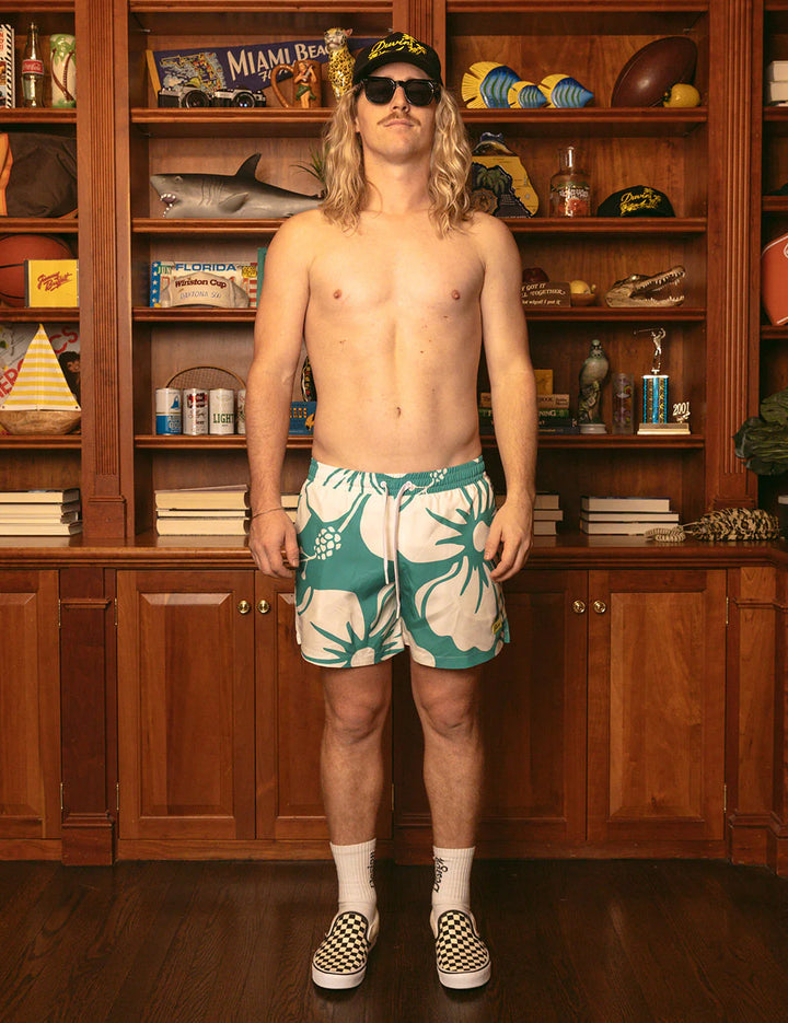 Duvin Paradise Swim Short - Teal - Sun Diego Boardshop