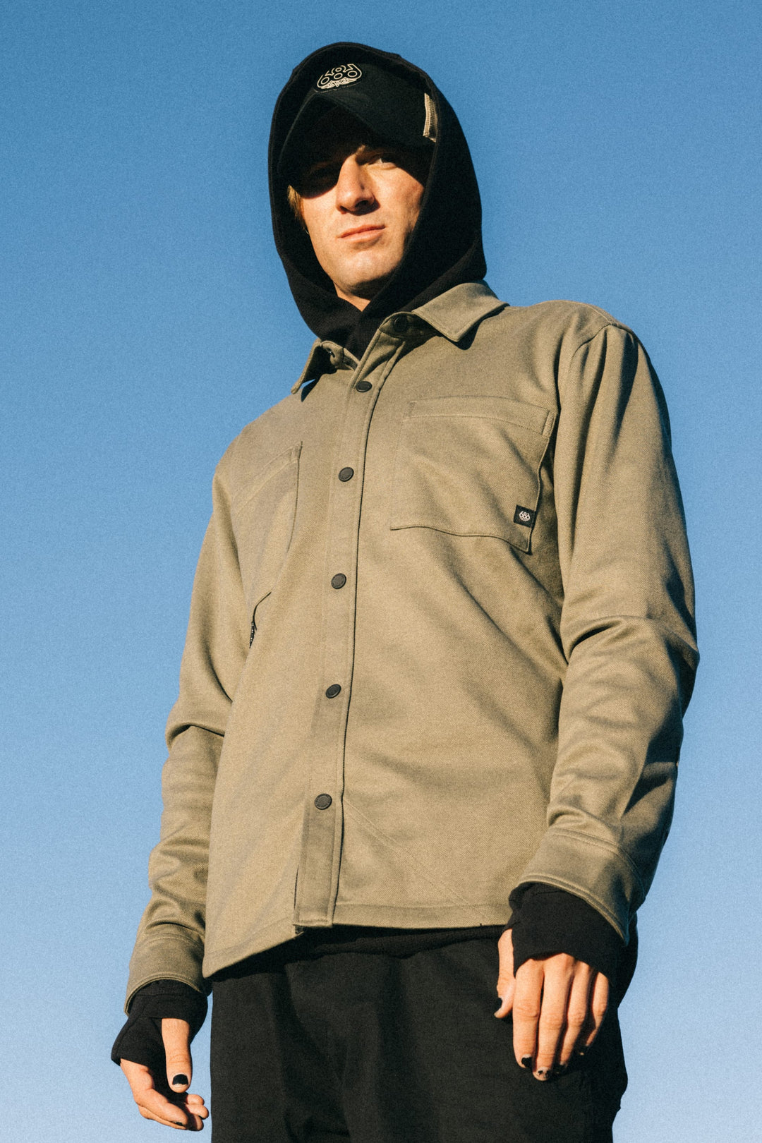 686 Men's Whisper Knit Flannel - Fatigue Green - Sun Diego Boardshop