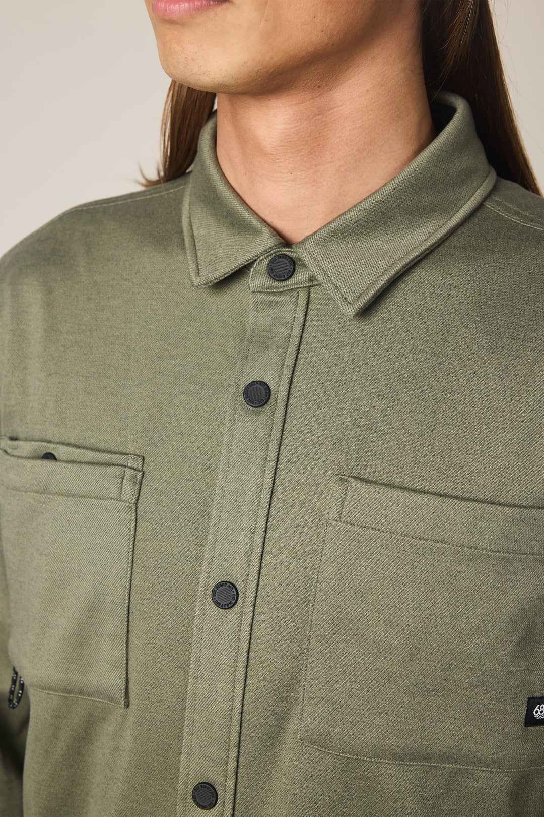 686 Men's Whisper Knit Flannel - Fatigue Green - Sun Diego Boardshop
