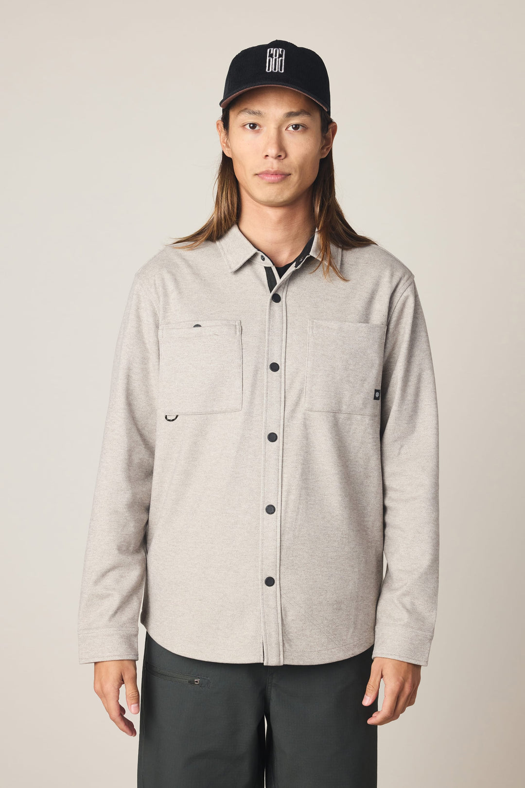 686 Men's Whisper Knit Flannel - Oatmeal - Sun Diego Boardshop