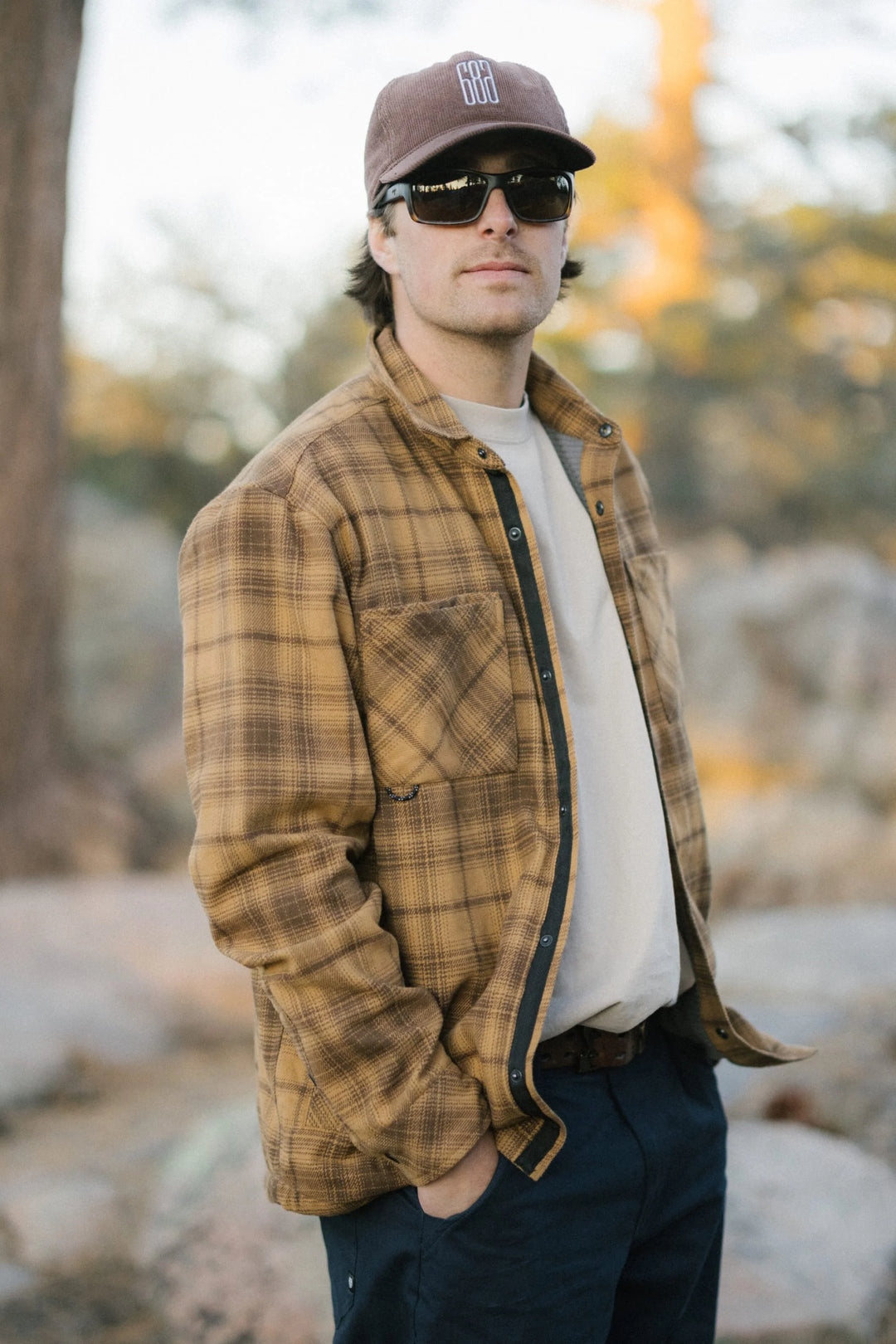 686 Men's Heat Grid Flannel - Caramel - Sun Diego Boardshop