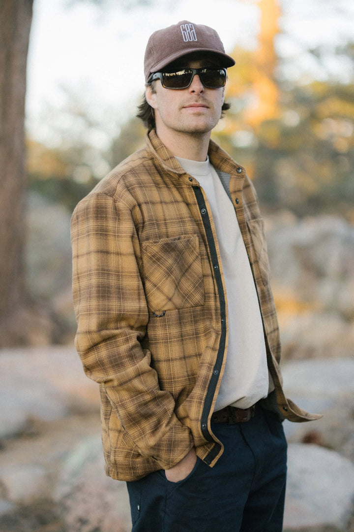 686 Men's Heat Grid Flannel - Caramel - Sun Diego Boardshop