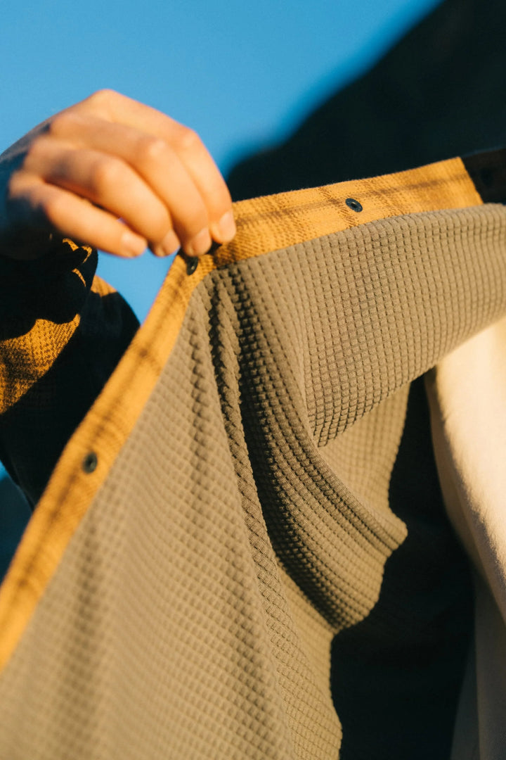 686 Men's Heat Grid Flannel - Caramel - Sun Diego Boardshop