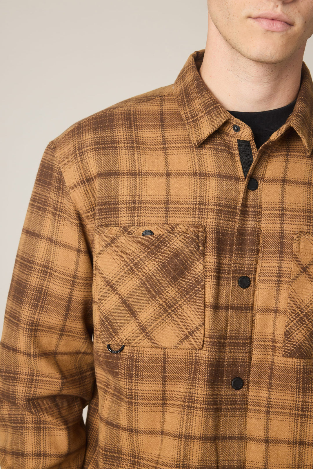 686 Men's Heat Grid Flannel - Caramel - Sun Diego Boardshop
